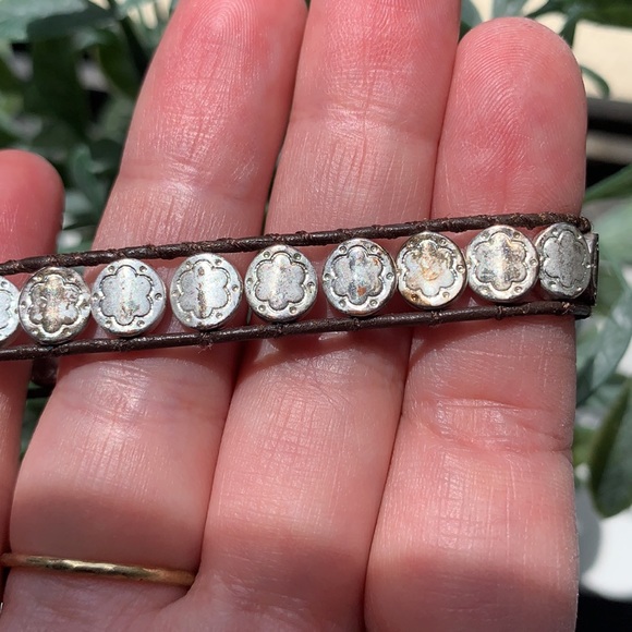 Silver and Rope Bracelet - Picture 2 of 3